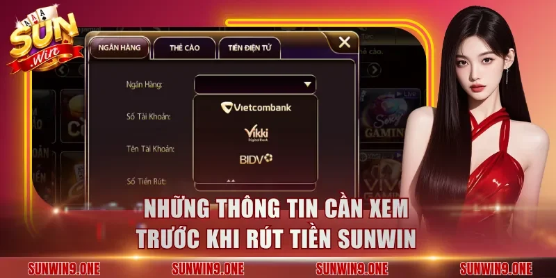 Những thông tin cần xem trước khi rút tiền Sunwin 